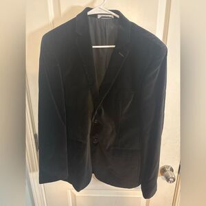 DKNY Classic Black velvet Men's Blazer SIZE 38R EUC